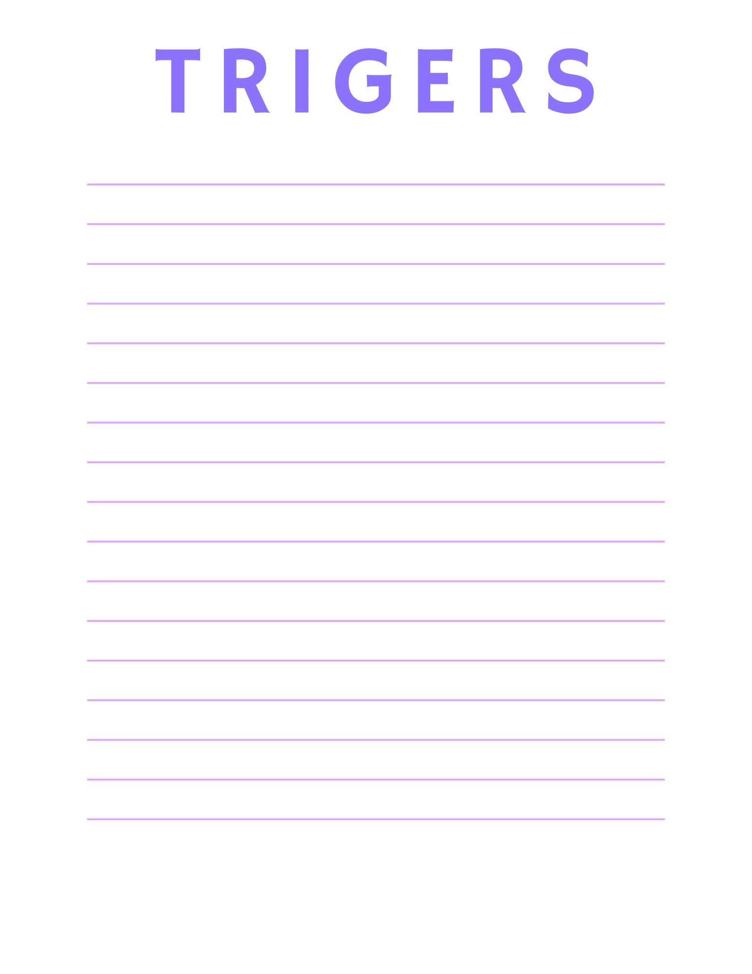 Recovery Workbook