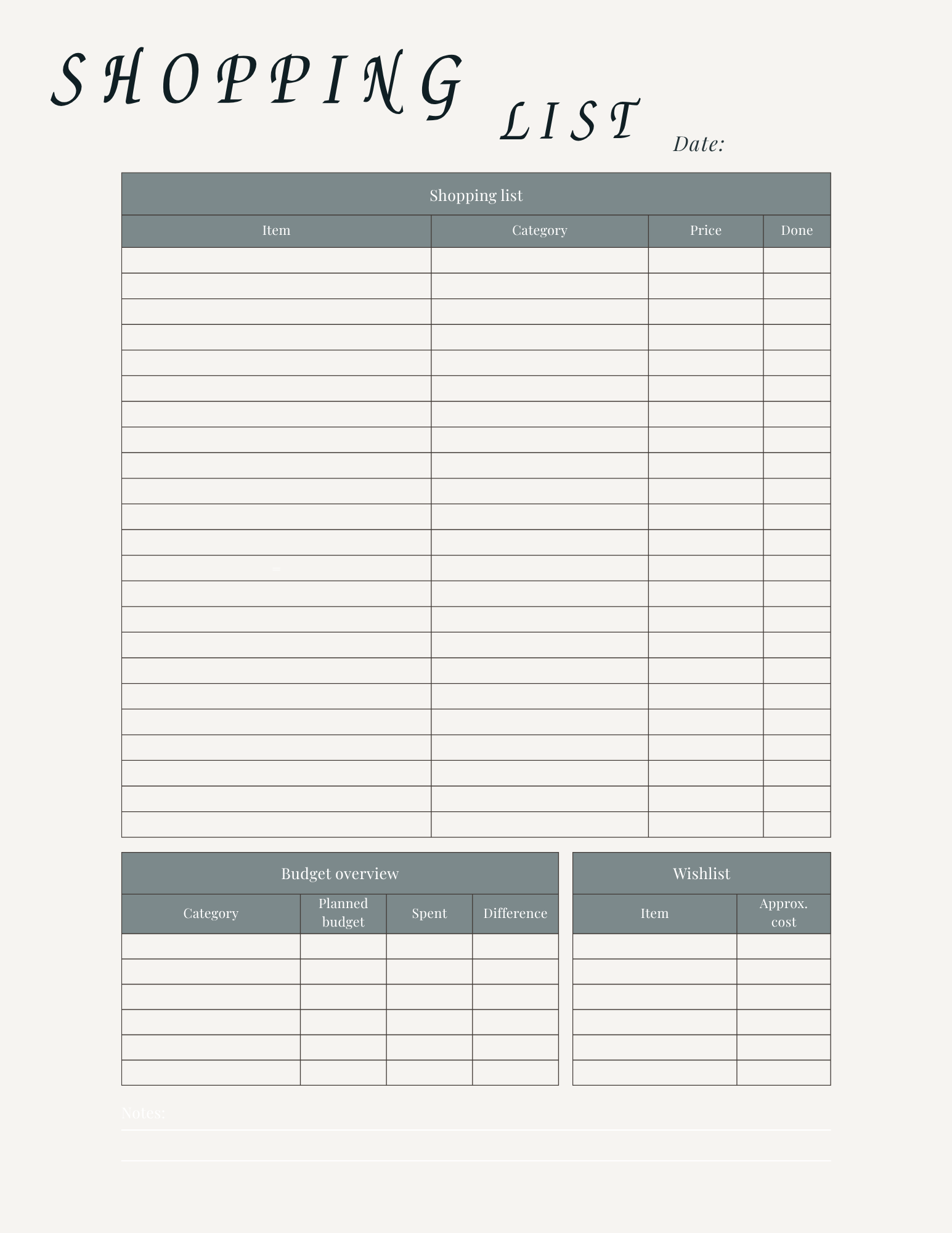 Flower Monthly Planner