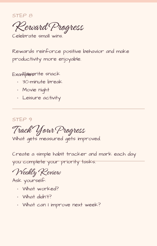 The Procrastination Reset: 10 Steps to Beat Delay, Build Momentum, and Get Things